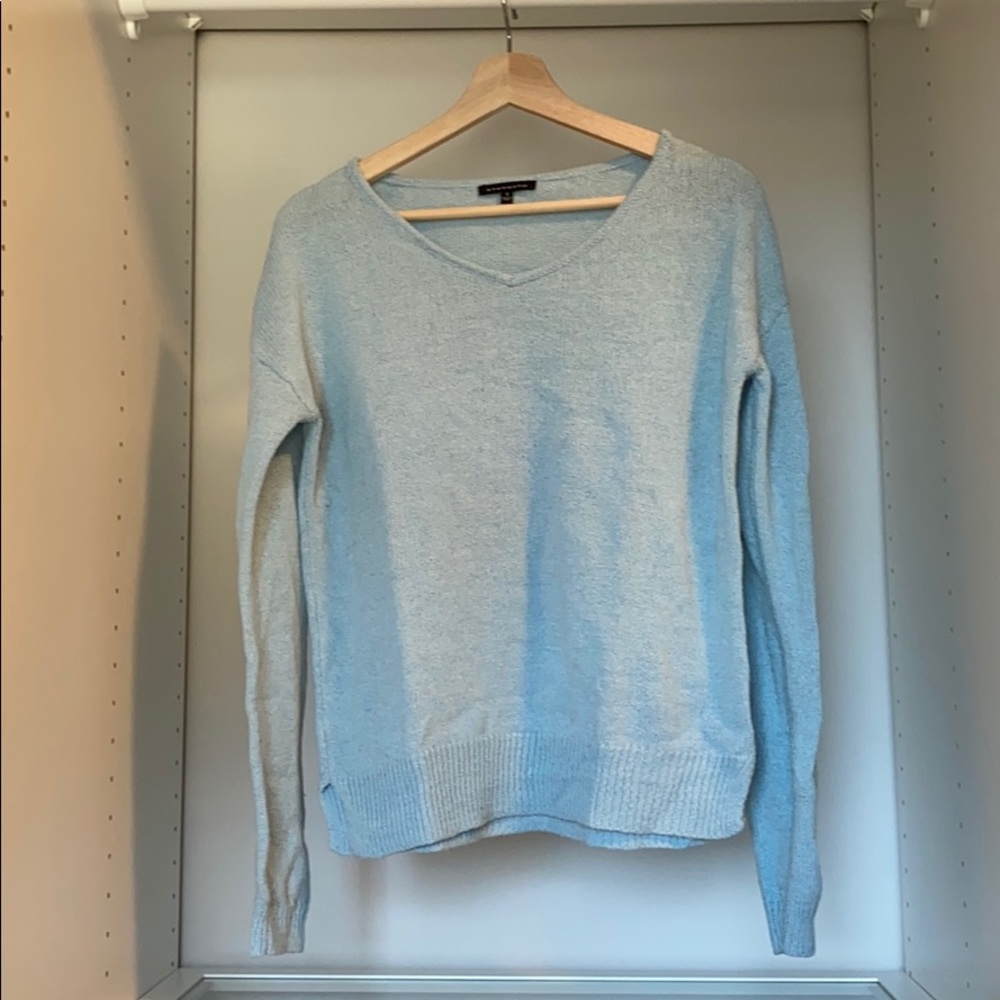 No Rest for Bridget blue knit sweater